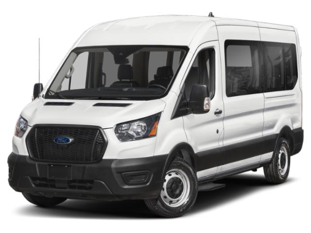 Oxford White 2024 Ford Transit Passenger 350 XL Medium Roof LB RWD Van Rear-Wheel Drive Automatic