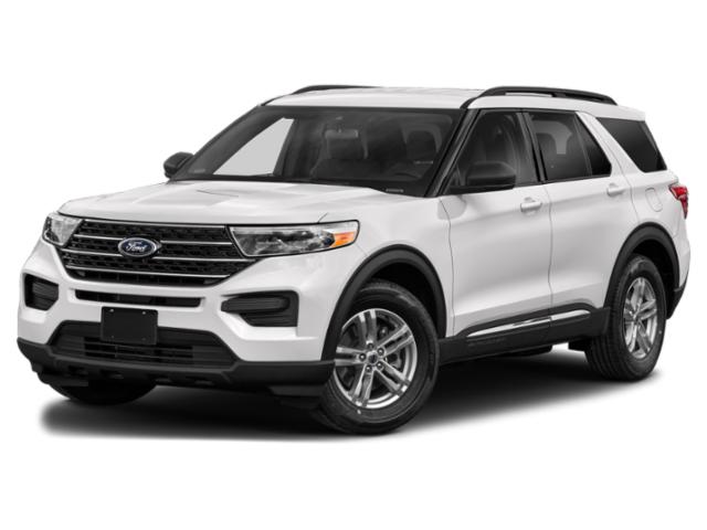 2022 Star White Metallic Tri-Coat Ford Explorer XLT SUV