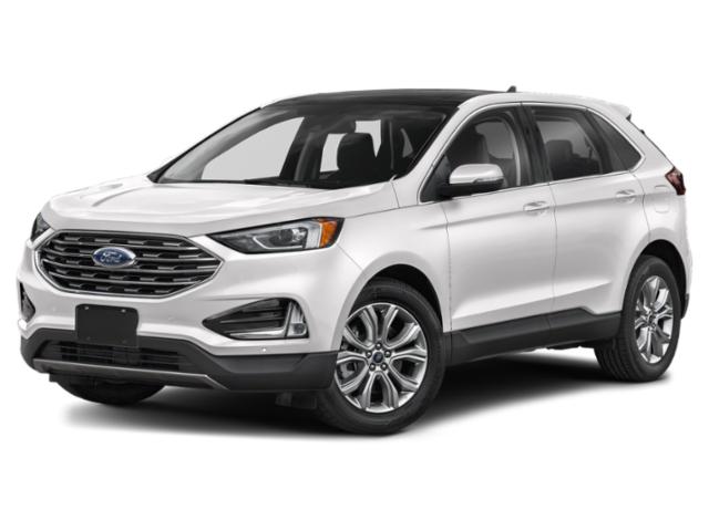 2021 White Ford Edge Titanium FWD SUV