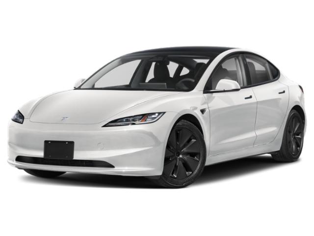 2024 White Tesla Model 3 Long Range AWD Sedan