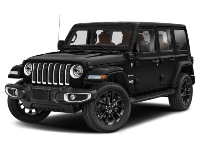 2022 BLACK Jeep Wrangler 4xe Unlimited Sahara 4xe SUV