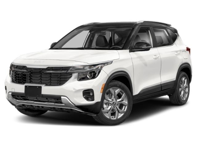 2024 Clear White/Black Roof Kia Seltos S AWD SUV