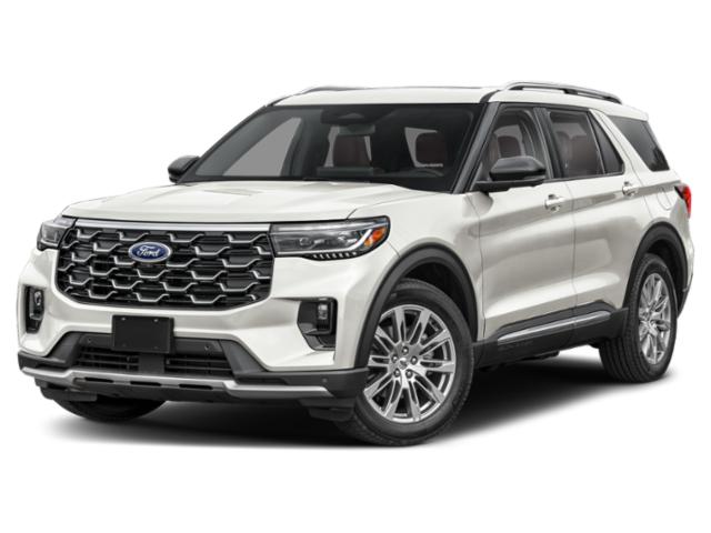 2026 Star White Metallic Tri-Coat Ford Explorer Platinum 4X4 SUV
