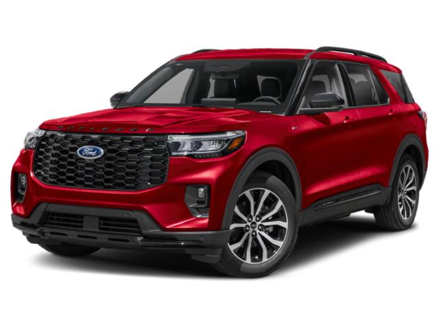 2026 Rapid Red Metallic Tinted Clearcoat Ford Explorer ST-Line 4X4 SUV