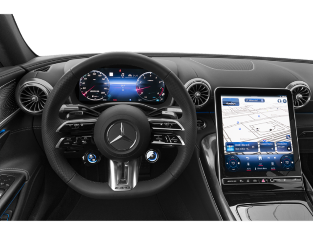 New 2026 MANUFAKTUR Moonlight White Metallic Mercedes-Benz AMG® SL 43 Roadster image 4