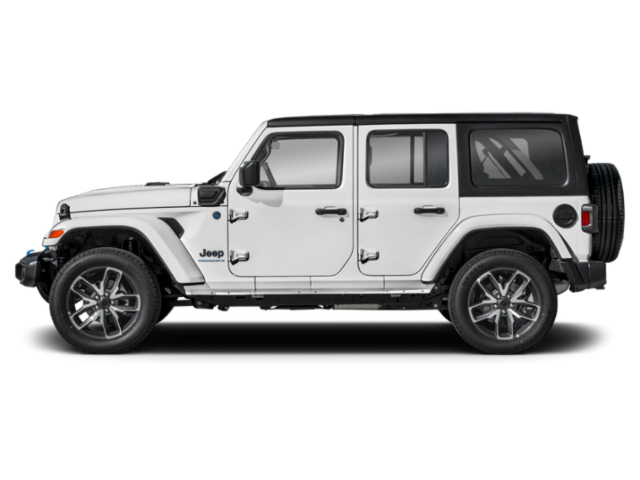 Used 2024 Bright White Clearcoat Jeep Rubicon 4xe image 3