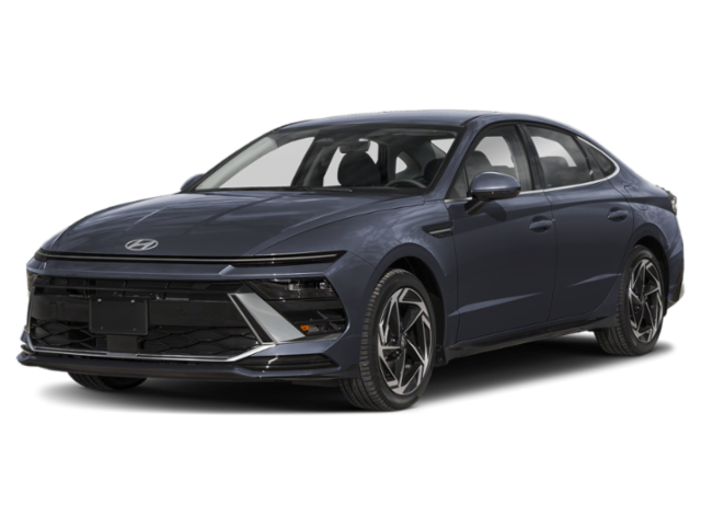 2026 Hyundai SONATA SEL Sport in Carbon Blue — front three-quarter view