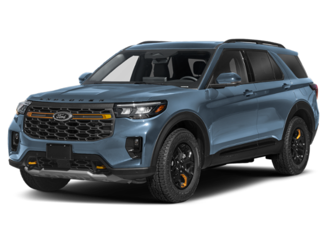 2026 Ford Explorer Tremor in Blue — front three-quarter view