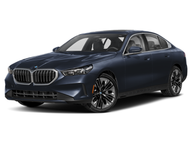 2026 BMW 5 Series 530i in Carbon Black Metallic — front three-quarter view