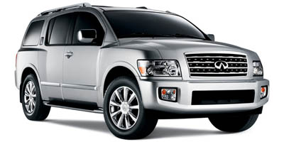 Silver 2008 INFINITI QX56 4WD SUV / Crossover Four-Wheel Drive Automatic